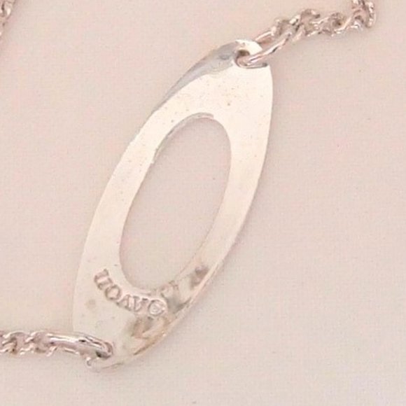 Vintage AVON Anklet Silver Tone 9" Retro 1978 Oval Ankle Bracelet - Picture 6 of 8